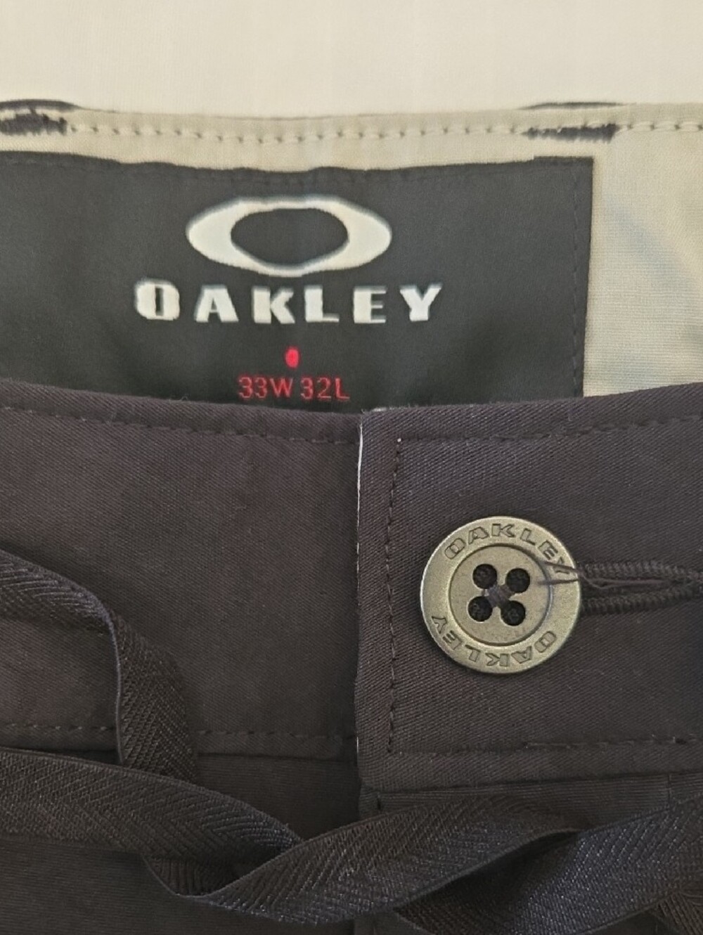 Oakley Black Slim Fit Active Pants View 2